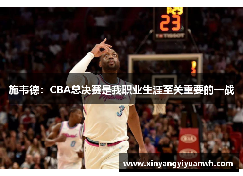 施韦德：CBA总决赛是我职业生涯至关重要的一战